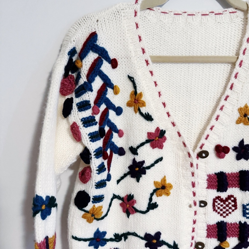 Handmade Knit Cardigan - Picture 2 of 4